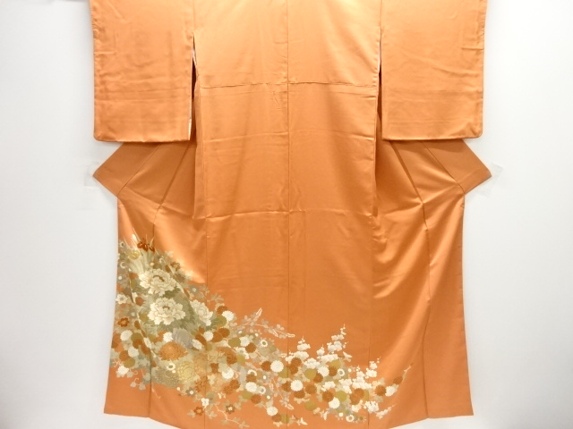 花籠模様刺繍一つ紋色留袖